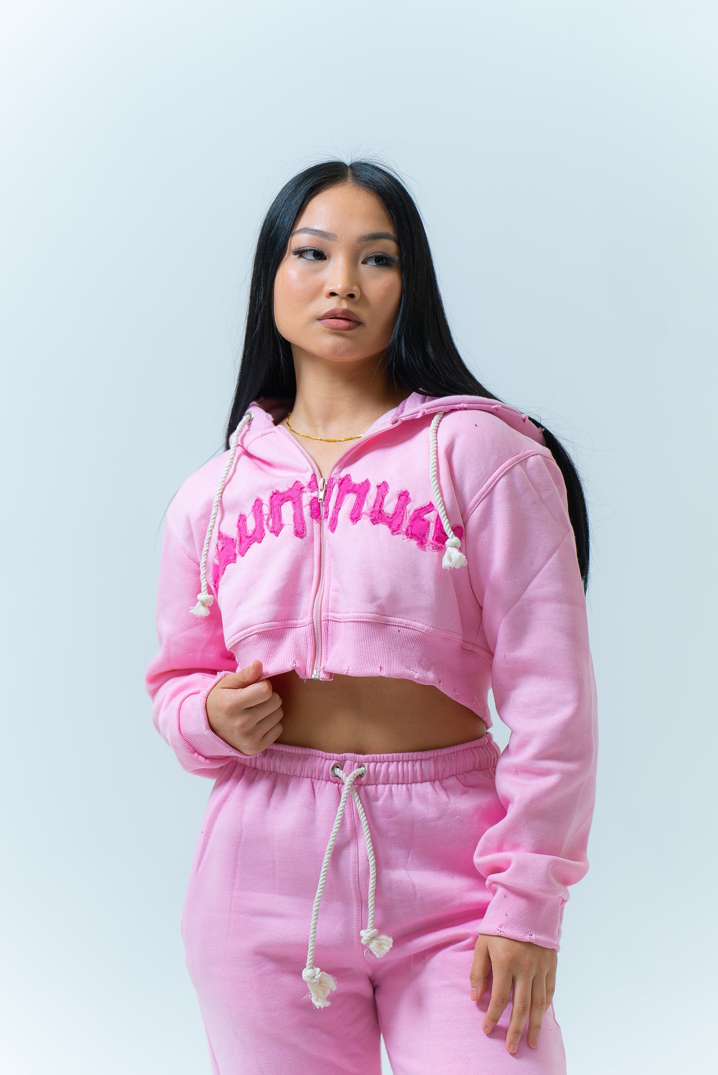 NDURÁ “Peony Pink” Crop Set