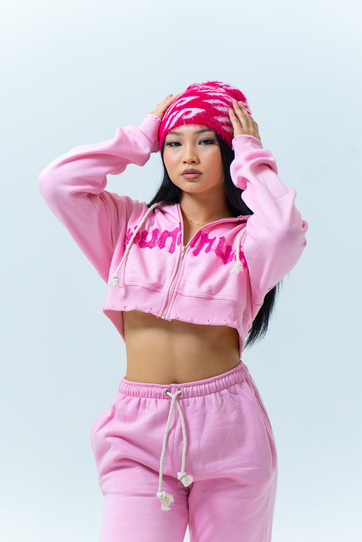 NDURÁ “Peony Pink” Crop Set
